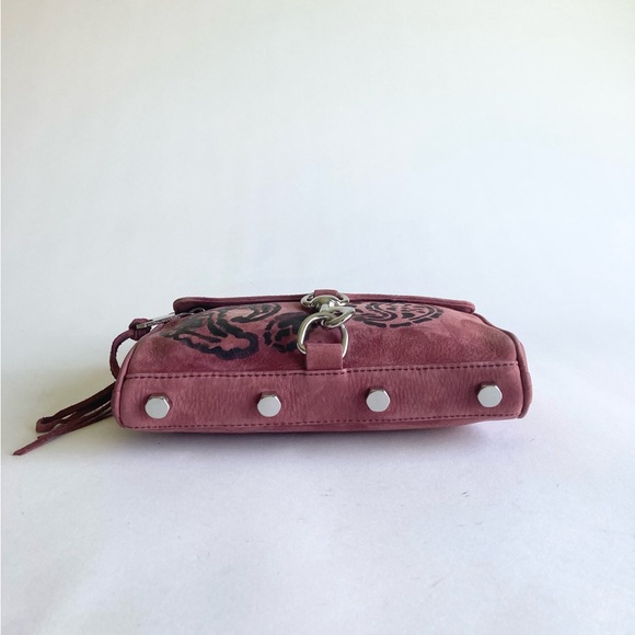 Rebecca Minkoff Dust Pink Genuine Leather Crossbody Shoulder Bag - Picture 8 of 14